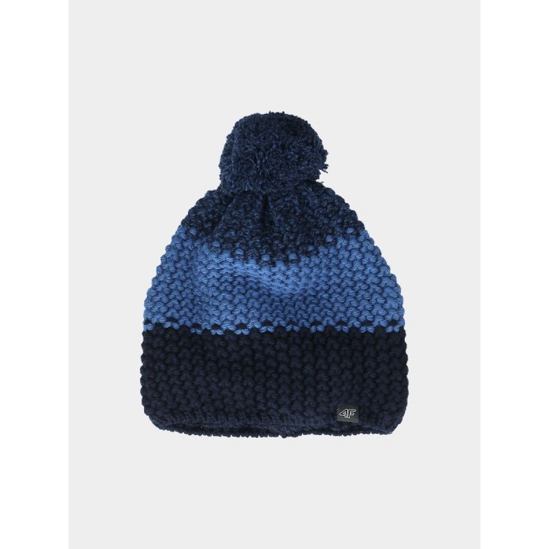 Men's winter hat with pompom 4F 4FWAW24ACAPM461-33S sapka