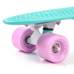 Meteor PLASTIC SKATEBOARD MATT pink and minth/minth and pink/ fehér skateboards