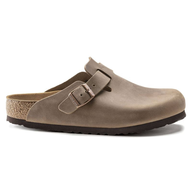 Birkenstock Boston Tabacco Brown Oiled Leather Regular Wide Slides for Women/Men (0960811) Egyéb