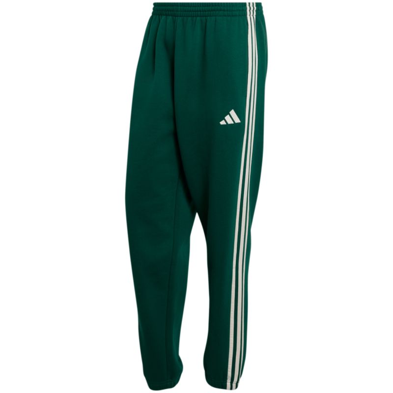 Adidas Men's Essentials 3-Stripes Fleece Tapered Cuffed Green zöld nadrág KY4129