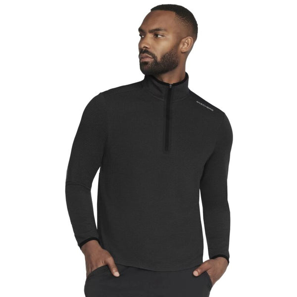 Skechers Skech-Knits Burst 1/4 Zip LT130-BLK Black L General