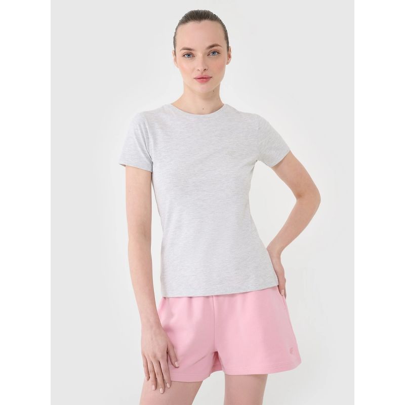 Slim plain women's T-shirt 4F 4FWMM00TTSHF2673-27M 2xl póló