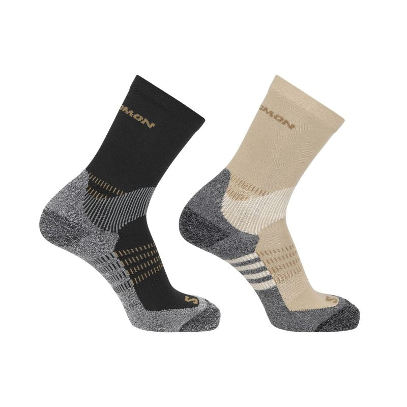 Salomon X Ultra Access Crew 2-Pack R+L Bleached Sand-Black 42 / 44 kiegészítő LC2256800