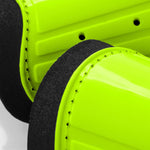 Meteor M football green uniw shin guards