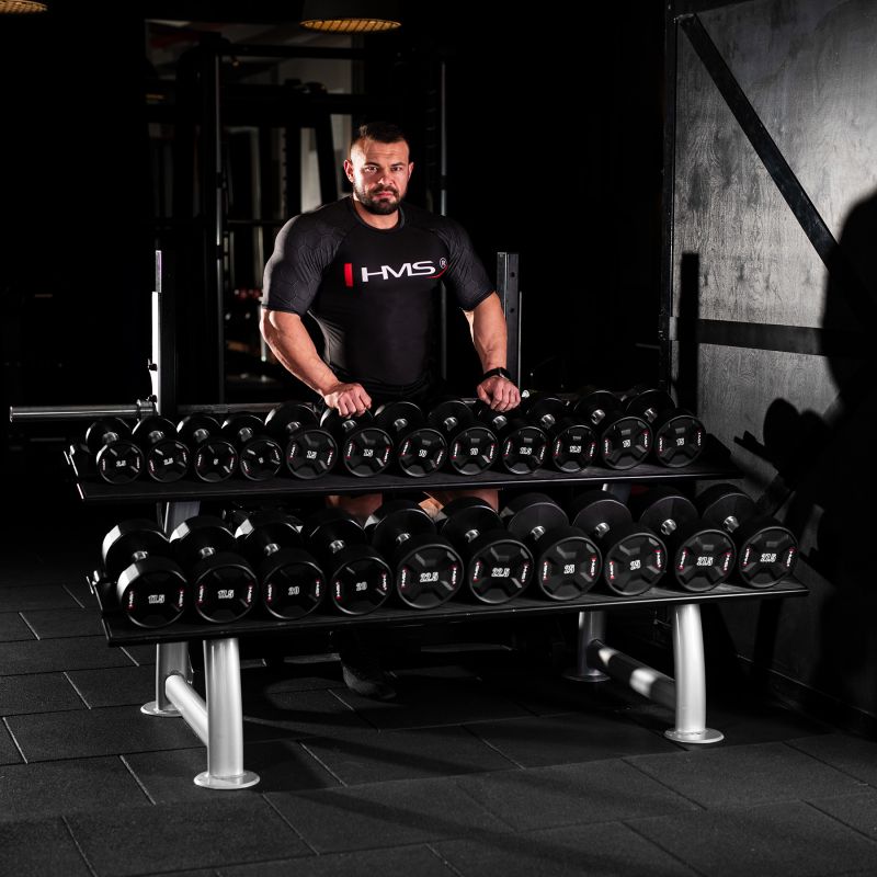 HMS HPC 17.5 KG POLYURETHANE Dumbbell CPU súlyzó 17-66-196