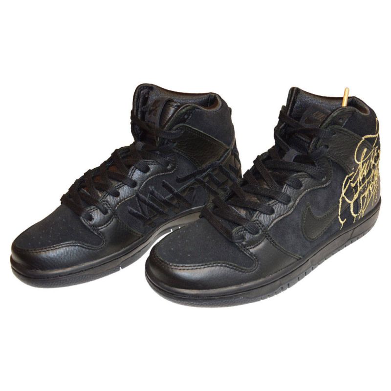 Nike SB Dunk High FAUST Men's Sports Black - DH7755-001 arany utcai cipő