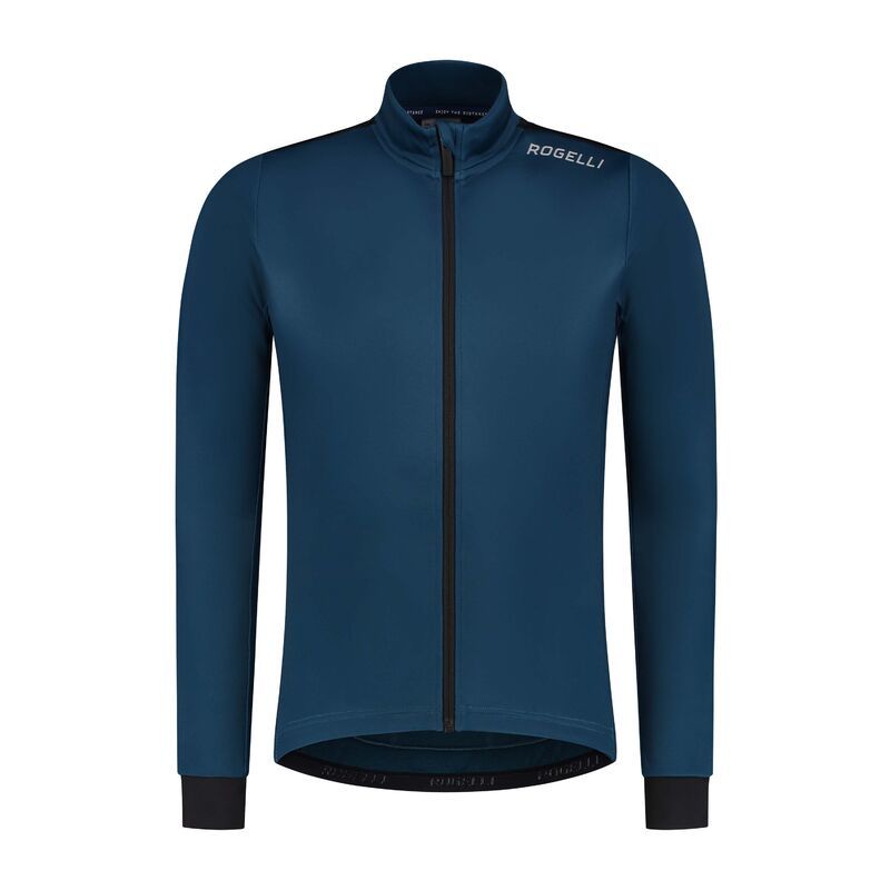 Rogelli CORE long sleeve t-shirt, navy blue sötétkék kerékpáros ruha SIROG351809.M