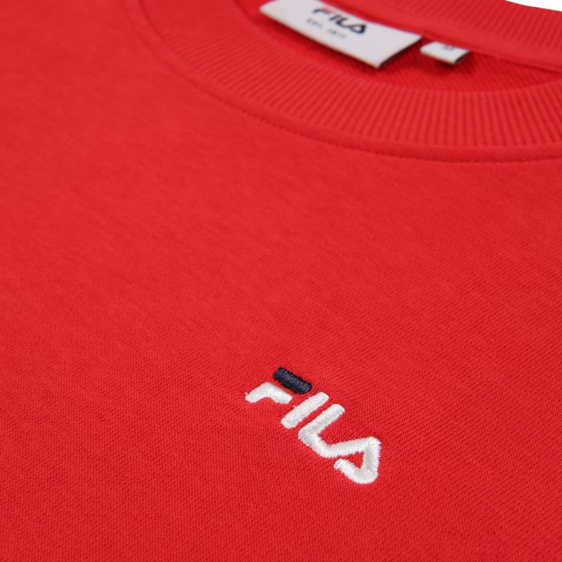Fila Leverano Regular Crew Sweatshirt Red piros pulóver