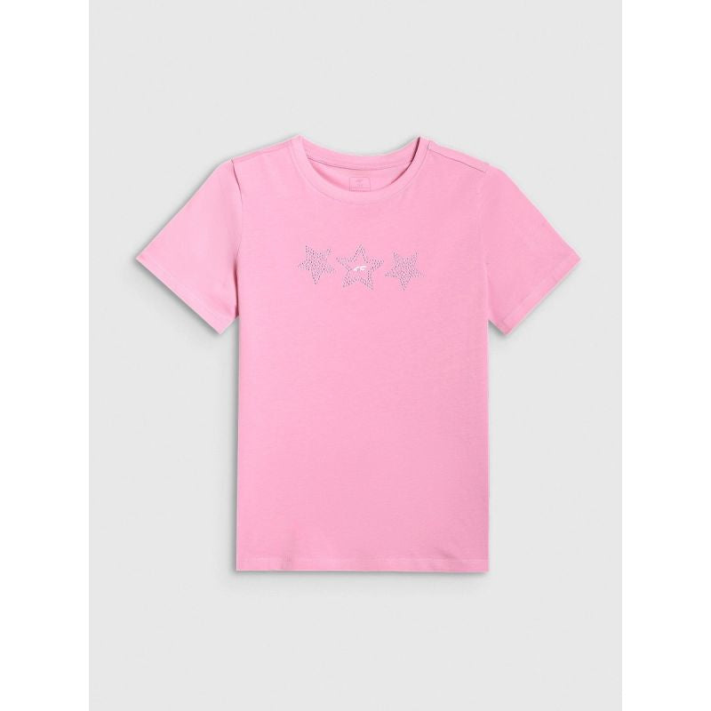 Girls' regular printed T-shirt 4F 4FJRSS26TTSHF3455-56S shirts