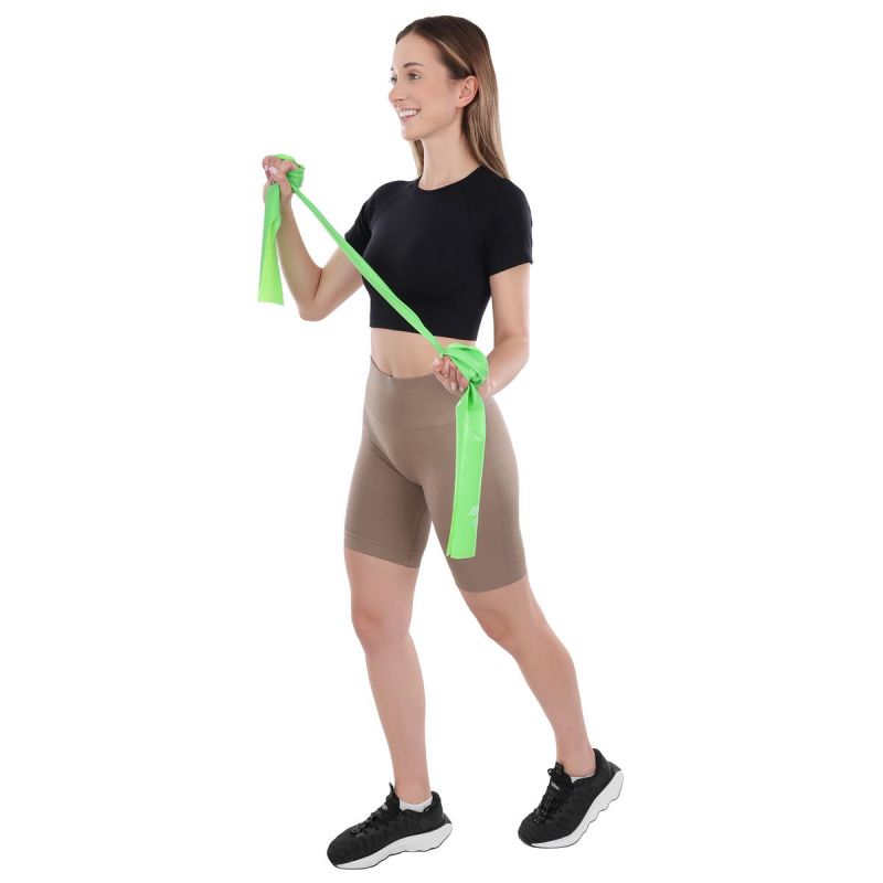 Enero Pro TRAINING TAPE FOR PILATES EXERCISES .40MM 10-15KG GREEN zöld training bands, training equipment, socks tapes