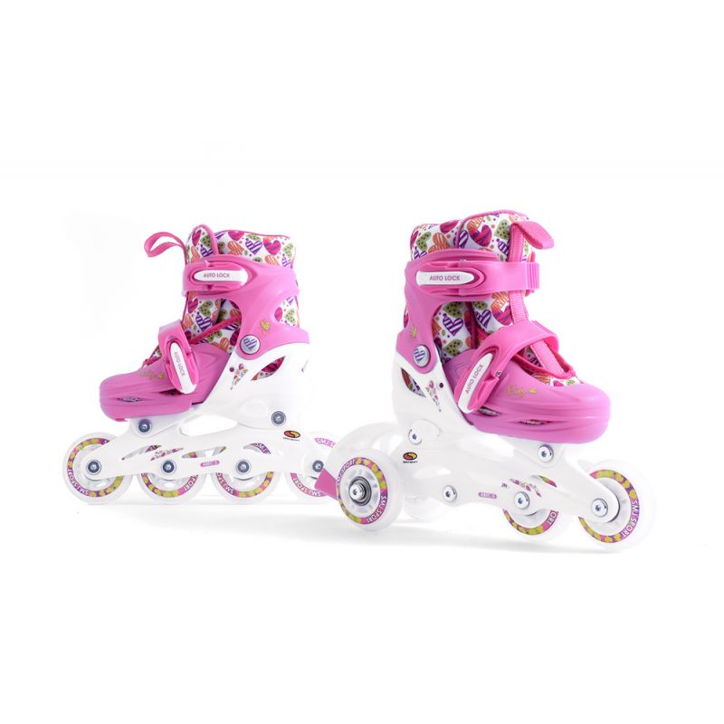 Smj Sport Hearts 2in1 Roller Skates + Adjustable Rollers HS-TNK-000017130 Szabadidő kiegészítő