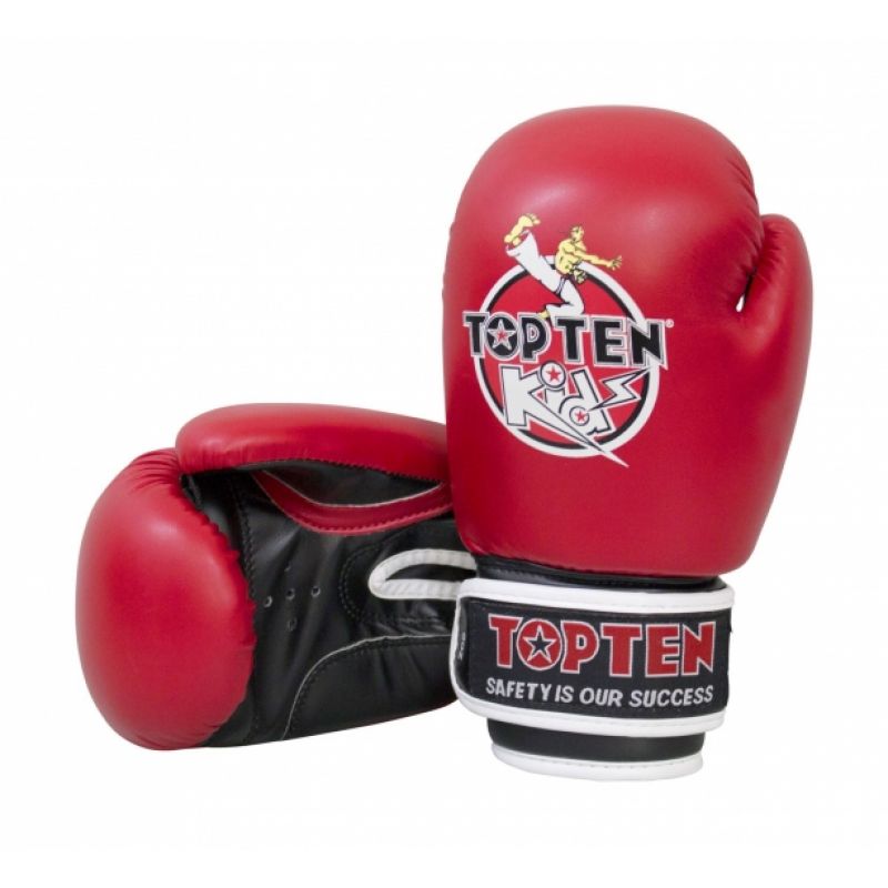 TOP TEN RPU-TT KIDS Boxing Gloves 8 oz czerwony kesztyű
