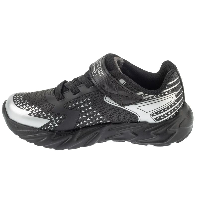 Skechers S-Lights: Flex-Glow Bolt 400138L-BKSL Black fekete utcai cipő