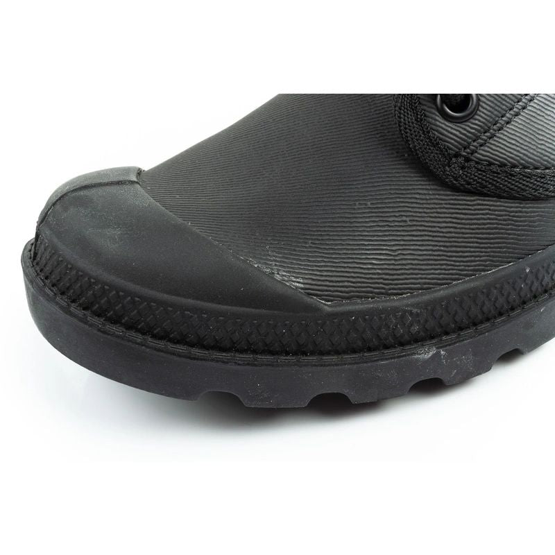 Palladium Women's Baggy Coated High Top Sneakers Fashionable Black fekete utcai cipő
