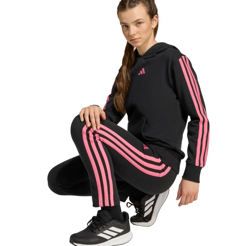 Adidas Essentials black kids' fekete nadrág