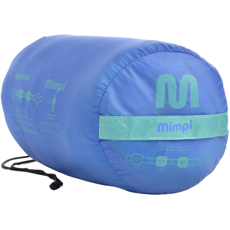Meteor Mimpi Jr Sleeping Bag kék tourist equipment, sleeping bags