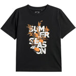 4F Women's T-shirt F2721 deep 20S fekete póló 4FWSS26TTSHF272120S