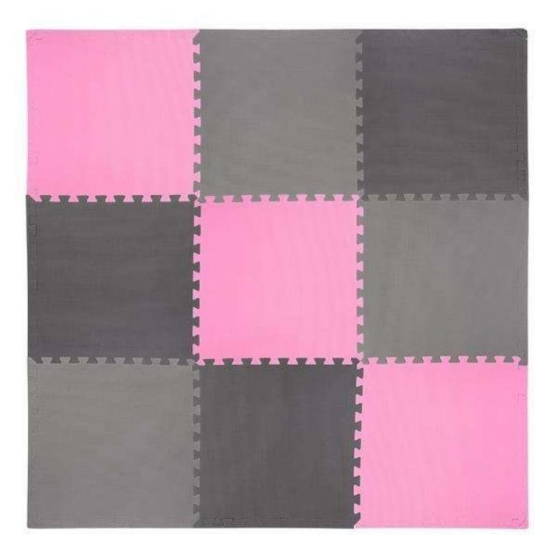 One Fitness Multipack MP10 puzzle mat pink and gray 9 pieces 10 mm szürke edzőfelszerelés 17-63-084
