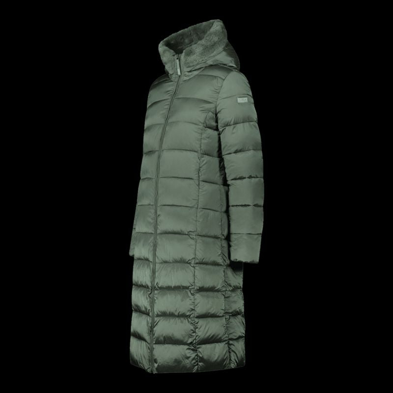 CMP women's winter with hood, insulated coat, long, green ( ) zöld dzseki