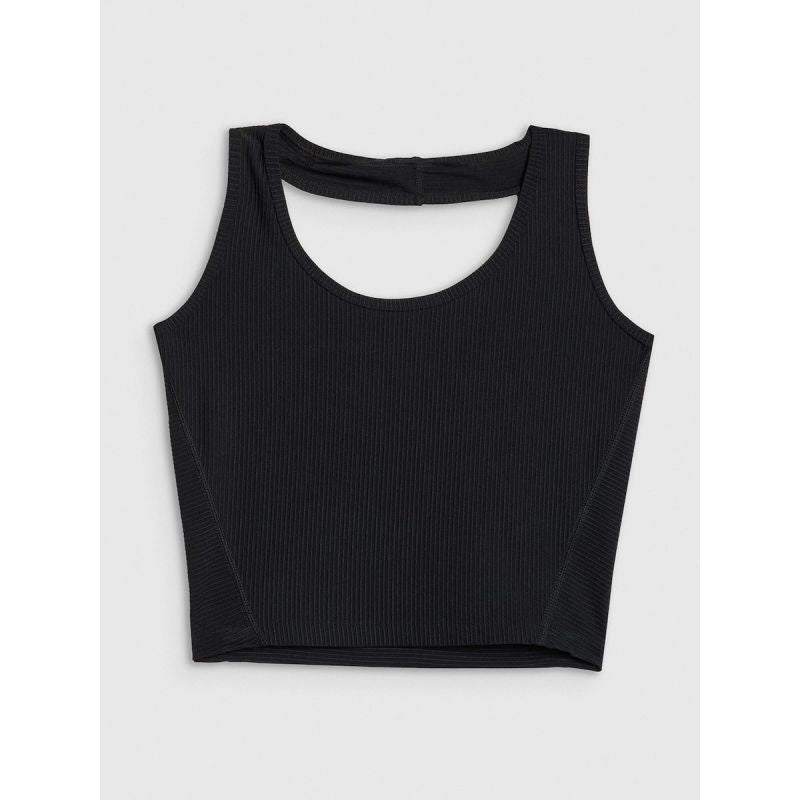4F Women's slim crop top smooth | Anna Lewandowska atléta 4FALSSS25TSLEF215-20S