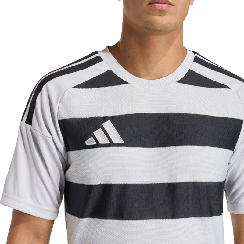 Adidas Hooped 26 Jersey Men’s T-Shirt Grey-Black fekete férfi póló KF3396