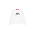 Alpha Industries Basic Sweater black men's open-front sweatshirt with logo print (178302-09) 3xl pulóver