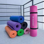 Wozinsky exercise mat 181 x 63 x 0.9 cm thick gymnastic yoga mat pink różowy jóga matrac 5907769300417-63707