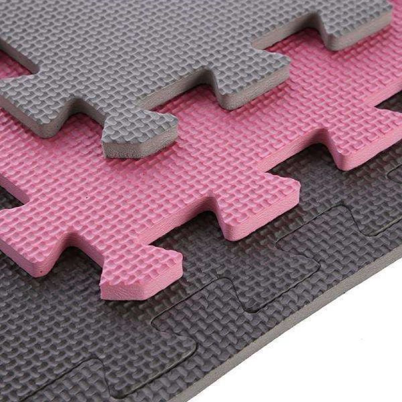 One Fitness Multipack MP10 puzzle mat pink and gray 9 pieces 10 mm szürke edzőfelszerelés 17-63-084