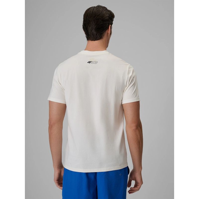 4F Men's regular printed T-shirt póló 4FRSS26TTSHM4291-11S