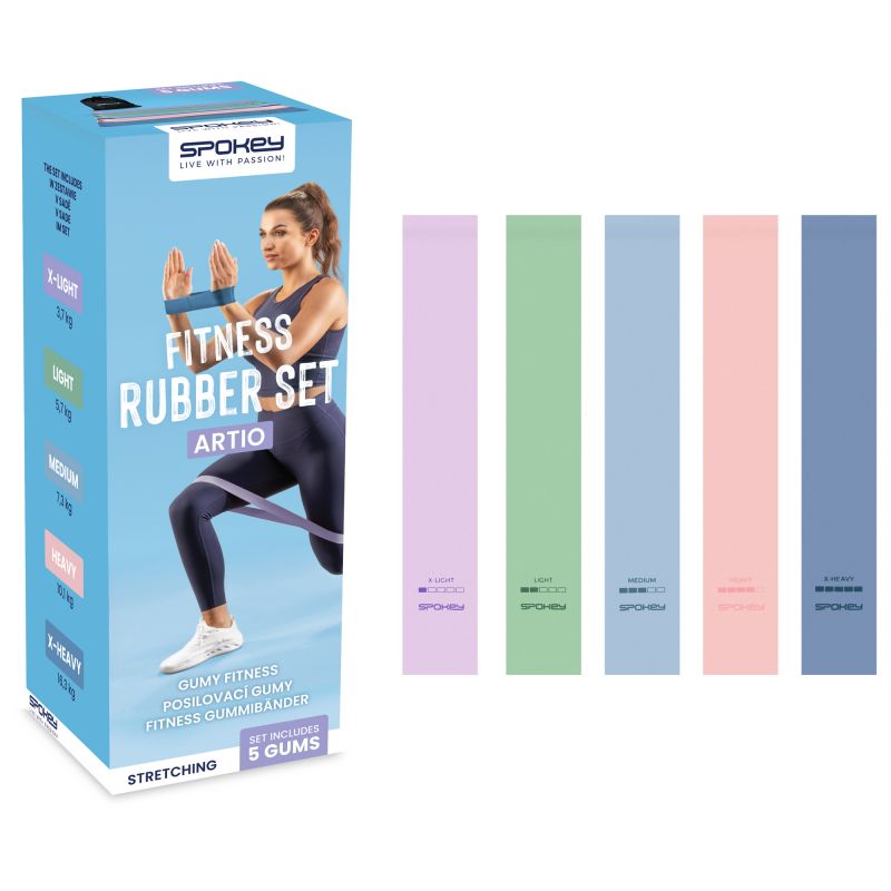 Spokey Artio SPK-943648 Fitness Band Set Edzőfelszerelés
