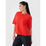Women's regular waffle knit T-shirt 4F 4FRSS25TTSHF2651-62S póló
