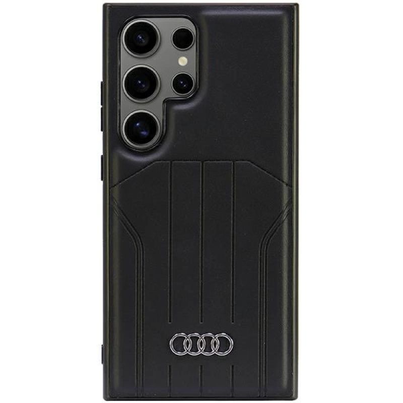 Audi Synthetic Leather MagSafe S24 Ultra S928 /black hardcase AU-TPUPCMS24U-Q5/D1-BK fekete cases
