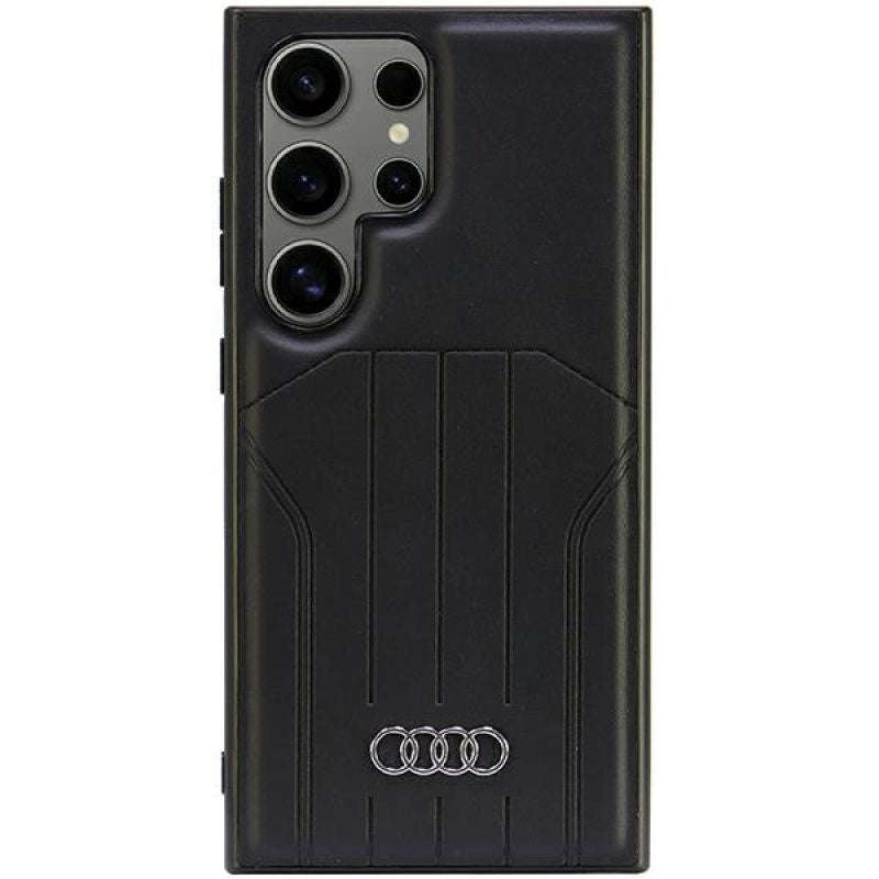 Audi Synthetic Leather MagSafe S24 Ultra S928 /black hardcase AU-TPUPCMS24U-Q5/D1-BK fekete cases
