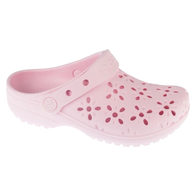 Crocs Classic Floral Cut Out Clog Kids Pink 28/29 gyerek papucs 210943-6ZW