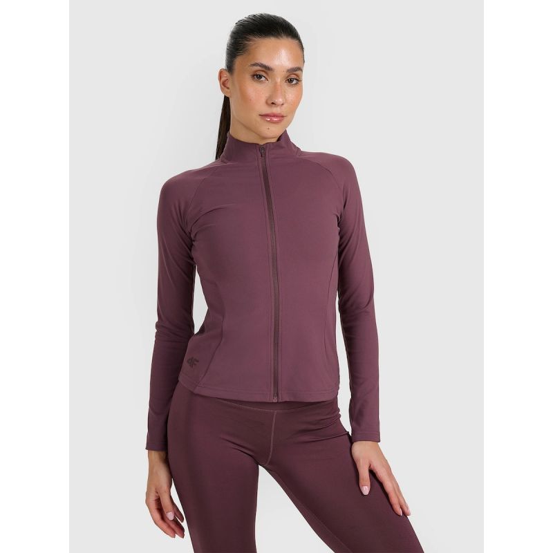 Women's slim quick-drying training sweatshirt 4F 4FRAW25TFSWF0808-81S