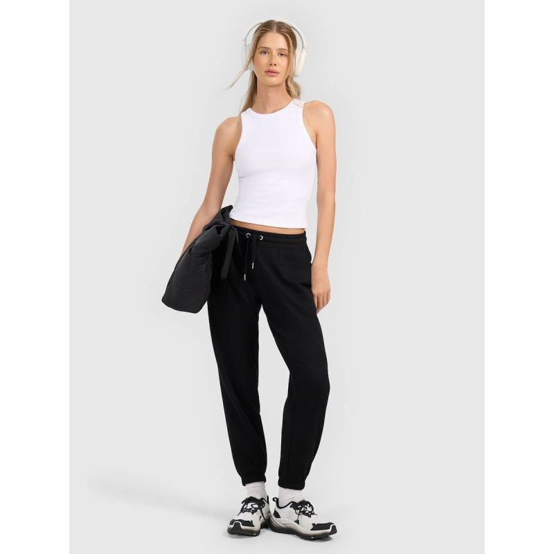Women's slim ribbed knit top 4F