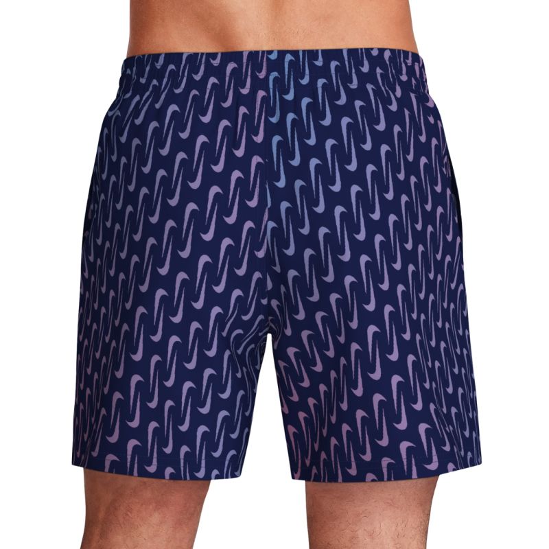 Nike Breaker Swoosh Link Midnig Navy-Pink-Purple Swim lila rövidnadrág NESSG577440
