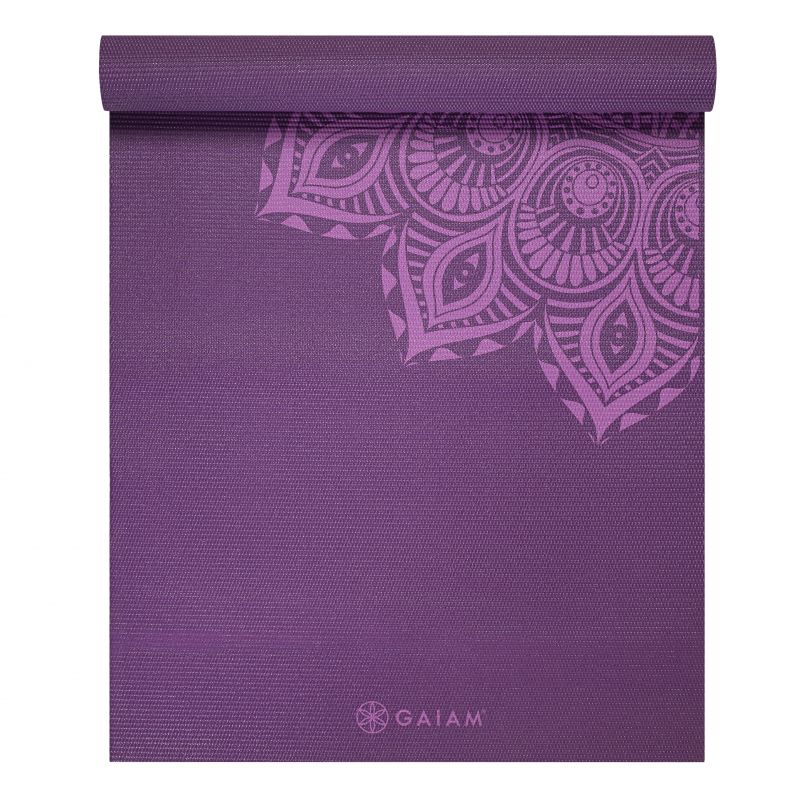 Gaiam Purple Mandala yoga mat 6mm 62202 Edzőfelszerelés