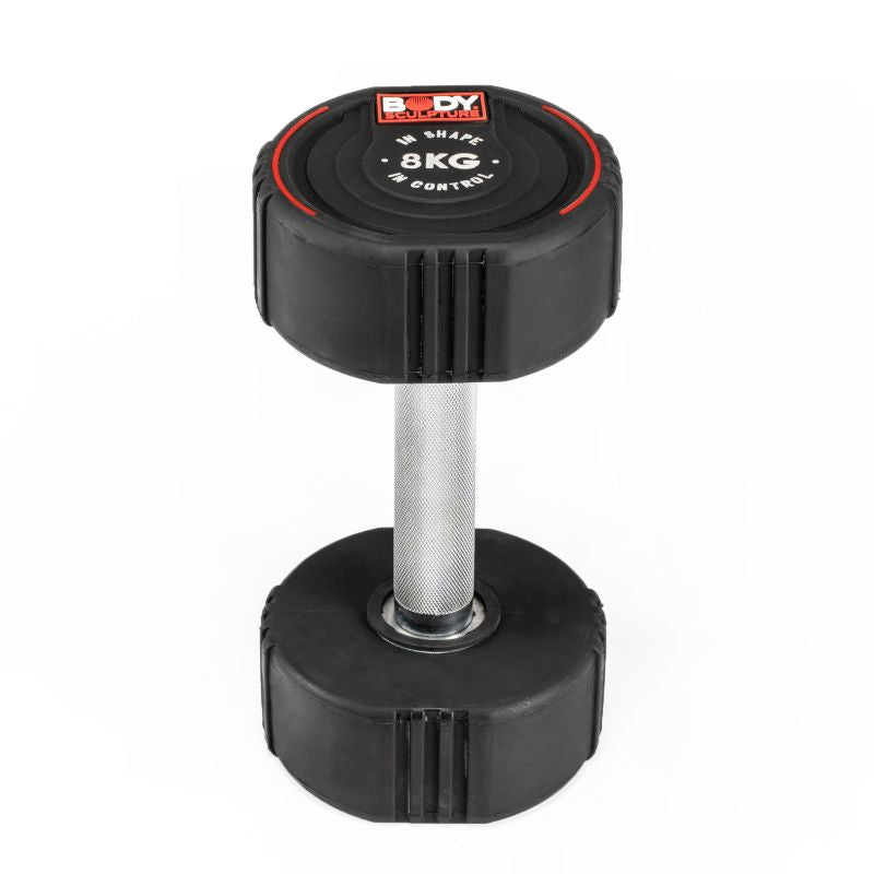Body Sculpture TPU dumbbell BW 133 8 KG fekete edzőfelszerelés BW1338KG