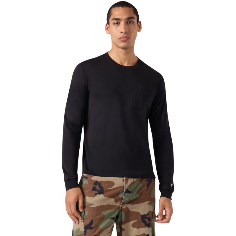 Champion LS Tee Men's T-Shirt Black 222507 KK001 fekete férfi póló 222507KK001