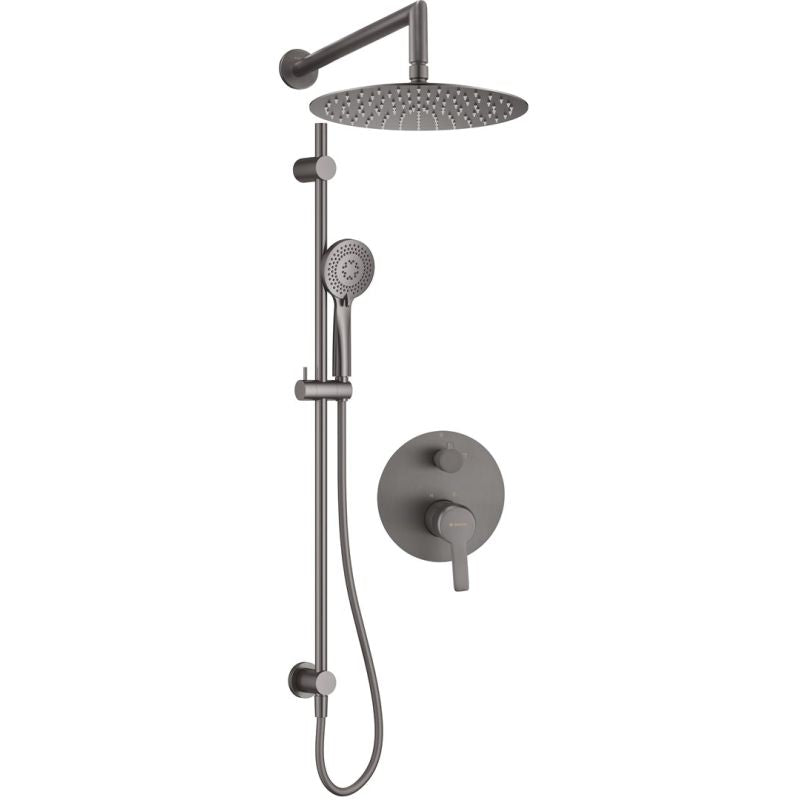head Concealed shower set with a rail - with a shower home appliances