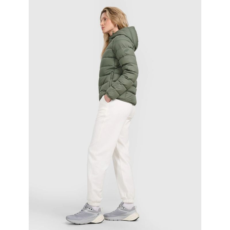 Women's down jacket with natural filling 4F 4FRAW25TDJAF0800-43S