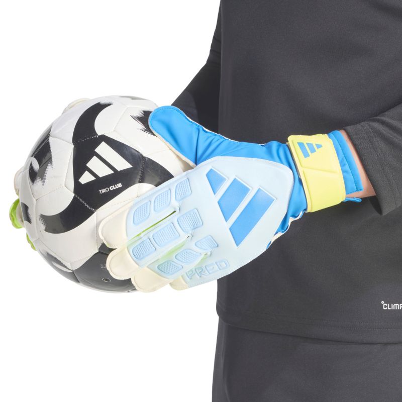 adidas Predator Training Goalkeeper Gloves White, Yellow, and Blue KA7786 kék kapuskesztyű