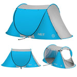 Nc3043 Blue Nils Self-Putting Beach Tent kék hátizsák