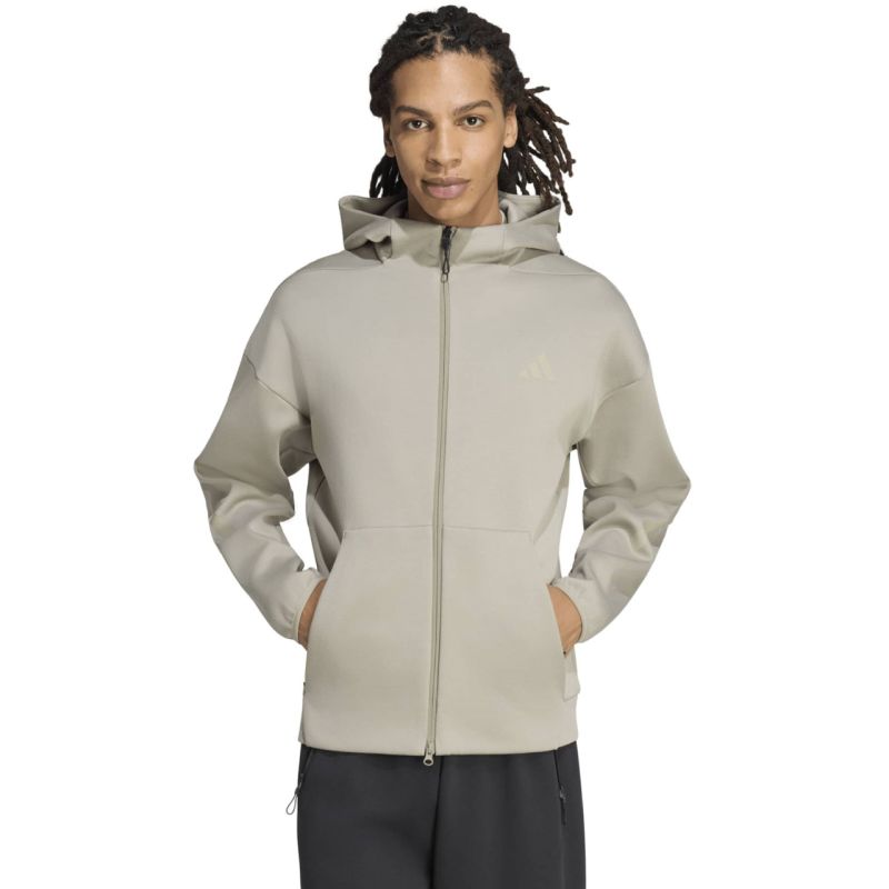 Adidas Men's ZNE Full Zip Sweatshirt Green zöld pulóver KF3834