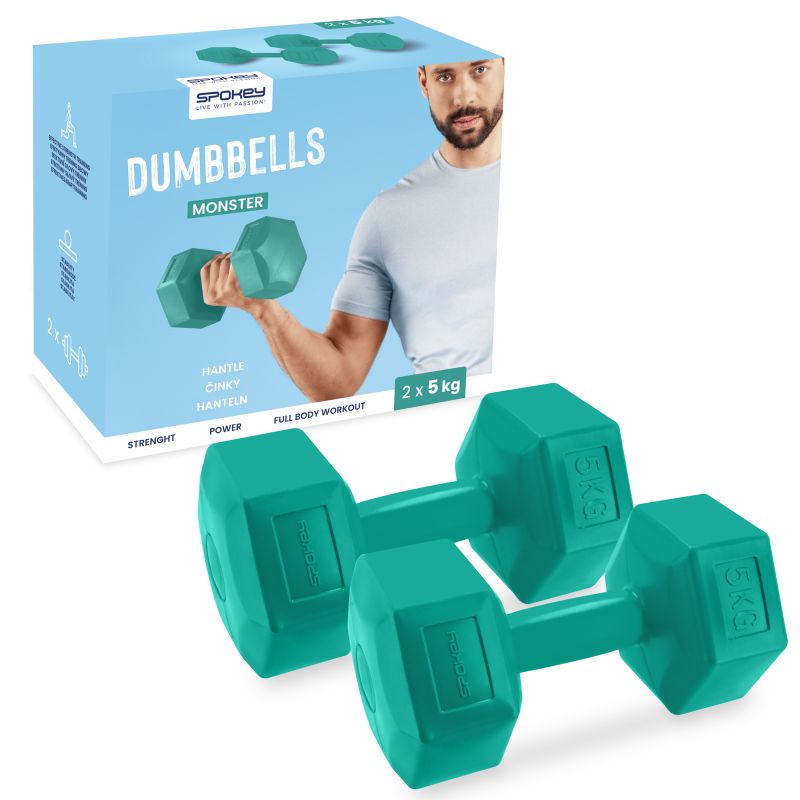 Spokey Monster dumbbells 2x 5 kg SPK-943622 Edzőfelszerelés