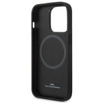 DC Etui BMW iPhone 14 Pro 6,1" czarny/black hardcase Signature Logo Imprint Magsafe fekete telefontok