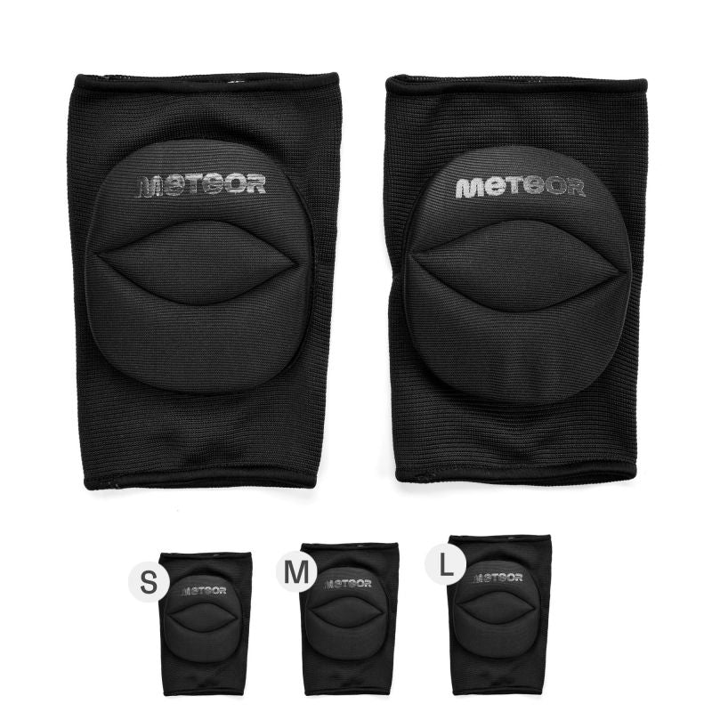Meteor L volleyball knee pads black uniw protectors and knee pads