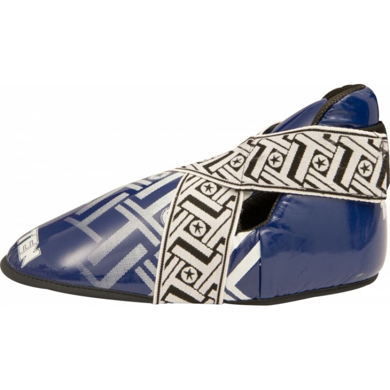 TOP TEN OSTT-PU "SUPERLIGHT PRISM" Foot Protectors (WAKO APPROVED) czerwony+m protectors and knee pads