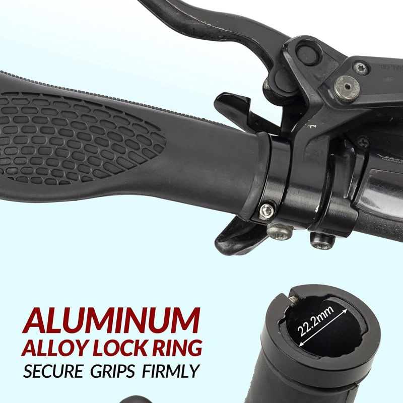 Rockbros bike grips black and gray